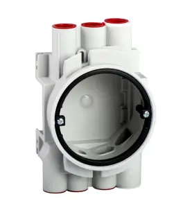 KOPPLINGSDOSA ENKELGIPS Ø16+Ø20