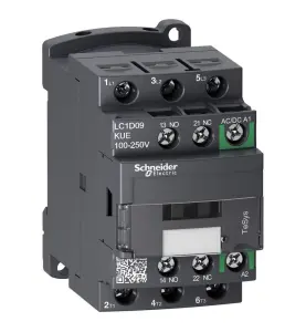 KONTAKTOR 3P 9A 4KW 250VACDC SCHNEIDER