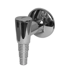 TVÄTTMASKINSLÅS 32 MM X G20/25 MED BACKVENTIL KROM FALUPLAST