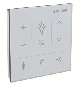 MANÖVERPANEL AQUACLEAN TILL DUSCH-WC GLAS / VIT GEBERIT