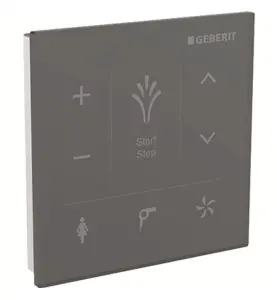 MANÖVERPANEL AQUACLEAN TILL DUSCH-WC GLAS / SVART GEBERIT
