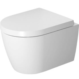 VÄGGHÄNGD WC-SKÅL ME BY STARCK COMPACT RIMLESS VIT MATT EXKL. SITS DURAVIT