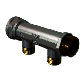 FÖRDELARE 2 UNI 1 X G20 / 2 X G15 2 X C/C50 MM AVSTICK FÖR PEX-RÖR NICKEL LK