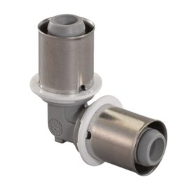 VINKEL 40 MM X 90° 2MUFF VIT/ROSTFRI S-PRESS PPSU UPONOR