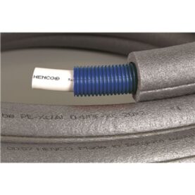 PEXRÖR RÖR-I-RÖR 15X2,0 MM/25 MM 50 METER ISOLERING BLÅTT SKYDDSRÖR, GRÅ ISOLERING