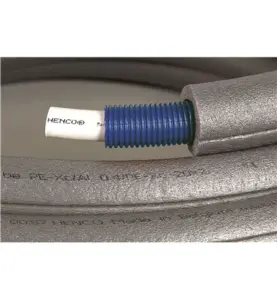 PEXRÖR RÖR-I-RÖR 15X2,0 MM/25 MM 50 METER ISOLERING BLÅTT SKYDDSRÖR, GRÅ ISOLERING