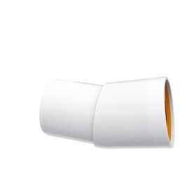 VINKEL 15 GR, 32 MM, ENKEL-MUFF VIT FALU VULK FALUPLAST