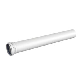 RÖR MED MUFF 75 MM LÄNGD 3 METER AS+