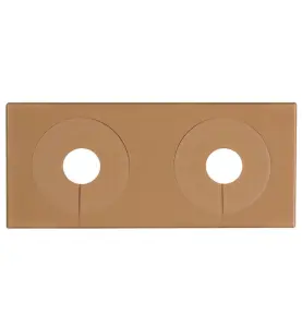 VULKBRICKA 18-28 MM DUBBEL DELBAR BRUN FALUPLAST