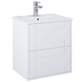 KOMMOD GABRIELLA 50 CM KOMPAKT VIT MATT MED ARIELLA TVÄTTSTÄLL PORSLIN ALTERNA