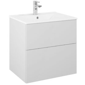 KOMMOD ISELLA 60 CM GRÅ MATT MED ARIELLA TVÄTTSTÄLL PORSLIN ALTERNA