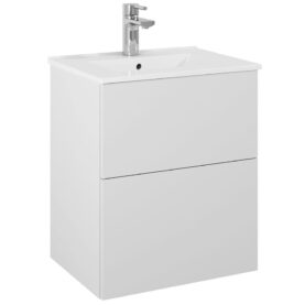 KOMMOD ISELLA 50 CM KOMPAKT GRÅ MATT MED ARIELLA TVÄTTSTÄLL PORSLIN ALTERNA