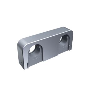 RÖRKLÄMMA 20/25 MM C/C 60 MM, C/V 25 MM, B=100 MM DUBBEL MATT KROM FALUPLAST