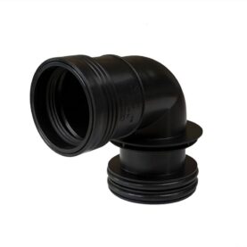 REDUKTIONSBÖJ 75/50 MM 88,5° SVART WAFIX PP