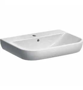 TVÄTTSTÄLL SMYLE 650X480X170 MM KRANHÅL MITTEN, BRÄDDAVLOPP GEBERIT