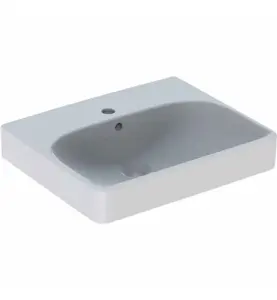 HANDFAT SMYLE SQUARE 500X410X160 MM KRANHÅL MITTEN, BRÄDDAVLOPP GEBERIT