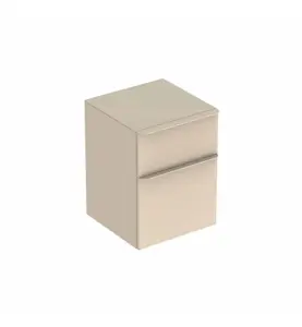 SIDOSKÅP SMYLE SQUARE 450X470X600 MM 2 LÅDOR SANDGRÅ GEBERIT