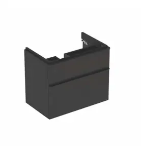 UNDERSKÅPSMYLE SQUARE 734X470X617 MM 2 LÅDOR LAVA GEBERIT