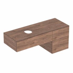 UNDERSKÅP VARIFORM 1350X510X550 MM 3 LÅDOR,AVSTÄLLNINGSYTA VALNÖT GEBERIT