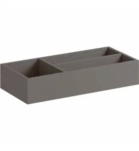 LÅDINSATS XENO² 323X150X62 MM SKULPTURGRÅ T-INDELNING GEBERIT