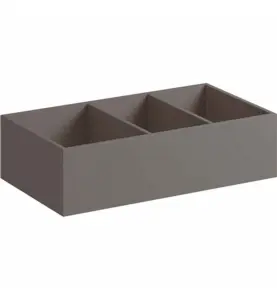 LÅDINSATS XENO² 373X208X98 MM SKULPTURGRÅ H-INDELNING GEBERIT