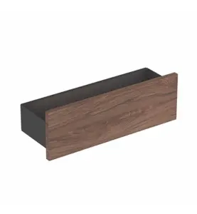 HYLLA SMYLE SQUARE 450X150X148 MM TRÄSTRYKTUR/VALNÖT HICKORY GEBERIT