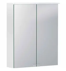 SPEGELSKÅP OPTION BAS 560X140X675 MM BELYSNING, 2 DÖRRAR VIT GEBERIT
