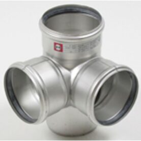 HÖRNGRENRÖR EUROPIPE 110X87,5° 3MUFF RÖD BLUCHER