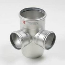 HÖRNGRENRÖR EUROPIPE 110X75X87,5° 3MUFF RÖD BLUCHER