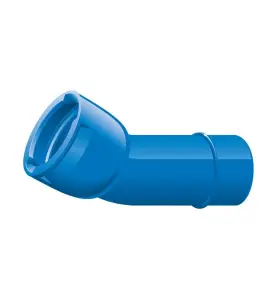 BÖJ DN100X30° 1MUFF BLÅ VRS-SYSTEM