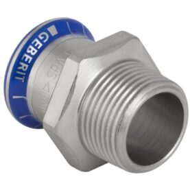 RAK ÖVERGÅNG 42 MM X R40 MUFF X UTVÄNDIG GÄNGA ROSTFRI MAPRESS GEBERIT