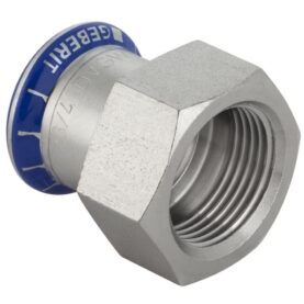 RAK ÖVERGÅNG 15 MM X RP15 MUFF X INVÄNDIG GÄNGA ROSTFRI MAPRESS GEBERIT