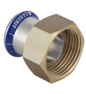 PRESSKOPPLING 15XG15 MED LÖPANDE MUTTER GEBERIT