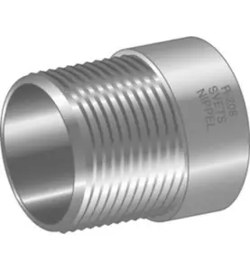 HALVNIPPELRÖR SVART DN25 L=30 EN 10241 M5250030NO
