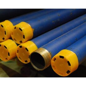 25 BLÅ VVS-RÖR GÄNGADE UTAN MUFF 3 METER