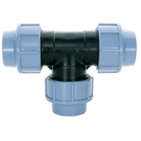 T-KOPPLING 32 3KLÄMRING PP BLÅ, SVART ALTECH