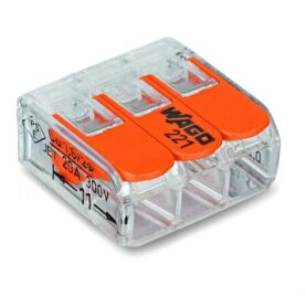 ANSLUTNINGSKLÄMMA 221 3POL ÖPPNINGSBAR WAGO