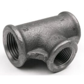 130 ADUCERADE T-RÖR SVARTA 25X15 EN 10242/A2