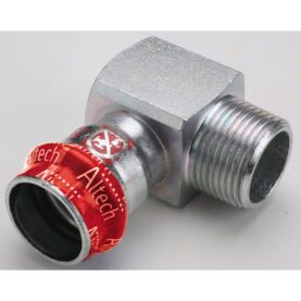 VINKEL 90° G20X22 MUFF X UTVÄNDIG GÄNGA ELFÖRZINKAD V-PROFIL ALTECH