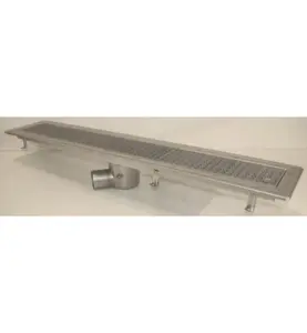 GOLVRÄNNA FURO 115 75 MM 1200X150 MM (LXB) SIDOUTLOPP KLÄMRAM FÖR PLASTMATTA