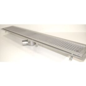 GOLVRÄNNA FURO 115 75 MM 1400X150 MM (LXB) SIDOUTLOPP KLISTERFLÄNS FÖR TÄTSKIKT