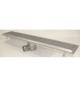 GOLVRÄNNA FURO 115 75 MM 1100X150 MM (LXB) SIDOUTLOPP VIDHÄFTNINGSFLÄNS FÖR MASSA