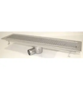 GOLVRÄNNA FURO 115 75 MM 900X150 MM (LXB) SIDOUTLOPP KLÄMRAM FÖR PLASTMATTA