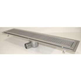 GOLVRÄNNA FURO 115 75 MM 1000X150 MM (LXB) SIDOUTLOPP KLISTERFLÄNS FÖR TÄTSKIKT