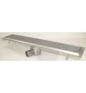 GOLVRÄNNA FURO 115 75 MM 1000X150 MM (LXB) SIDOUTLOPP VIDHÄFTNINGSFLÄNS FÖR MASSA