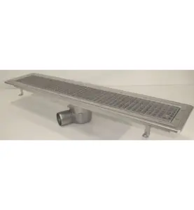 GOLVRÄNNA FURO 115 75 MM 1000X150 MM (LXB) SIDOUTLOPP KLÄMRAM FÖR PLASTMATTA