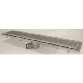 GOLVRÄNNA FURO 115 75 MM 1100X150 MM (LXB) SIDOUTLOPP KLISTERFLÄNS FÖR TÄTSKIKT