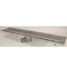 GOLVRÄNNA FURO 115 75 MM 1100X150 MM (LXB) SIDOUTLOPP KLISTERFLÄNS FÖR TÄTSKIKT