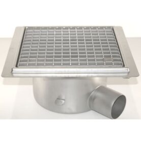 GOLVBRUNN FURO 142 75 MM 273X273 MM (LXB) SIDOUTLOPP VIDHÄFTNINGSFLÄNS FÖR MASSA