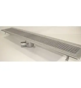 GOLVRÄNNA FURO 115 75 MM 1400X150 MM (LXB) SIDOUTLOPP KLÄMRAM FÖR PLASTMATTA